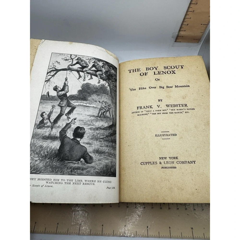 The Boy Scouts of Lenox by Frank V. Webster 1915 Cupples & Leon Vintage Book BSA
